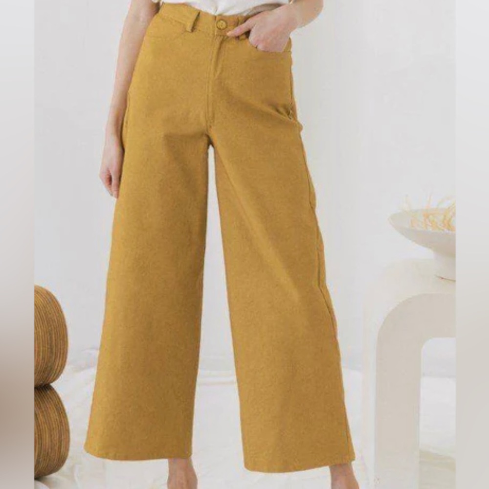 Laude the Label High Rise Pants (Turmeric)